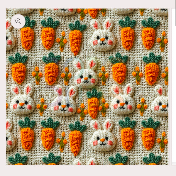 Knitted Bunnies Romper/Dungarees